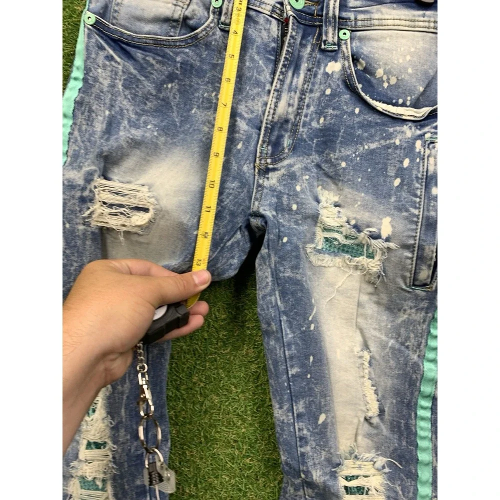 M1967 MAKOBI Jeans Mens 30x32 Noah Distressed y2k Grunge Punk Skater 2000s